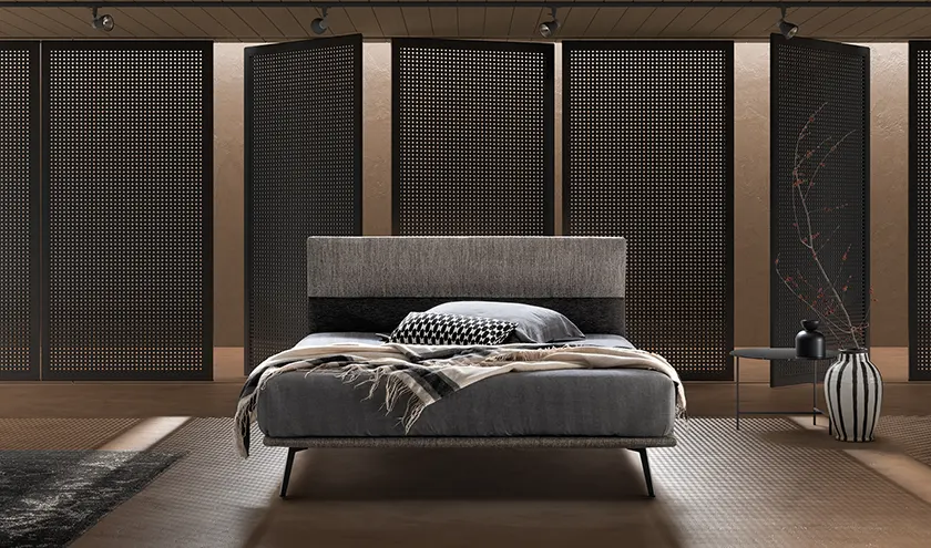 Letto imbottito modello Dance, Samoa Bside
