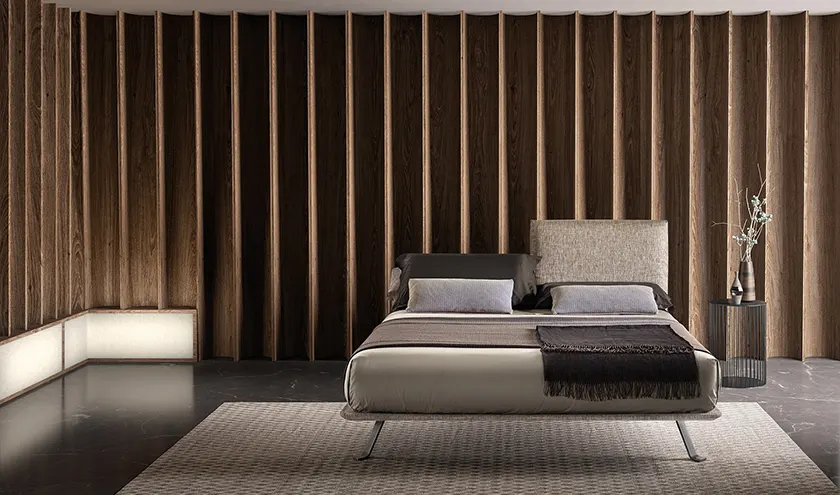 Letto imbottito modello Just, Samoa Bside