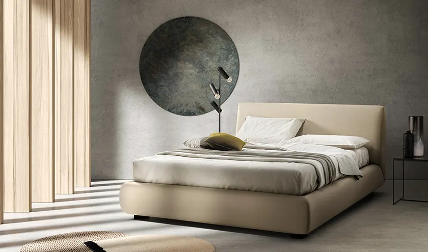 Letto imbottito modello Strong, Samoa Bside