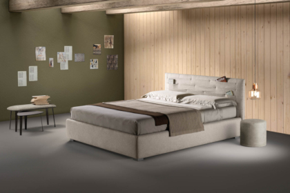 Letto Pocket con tasche portaoggetti nella testata Samoa Bside Bologna Modena